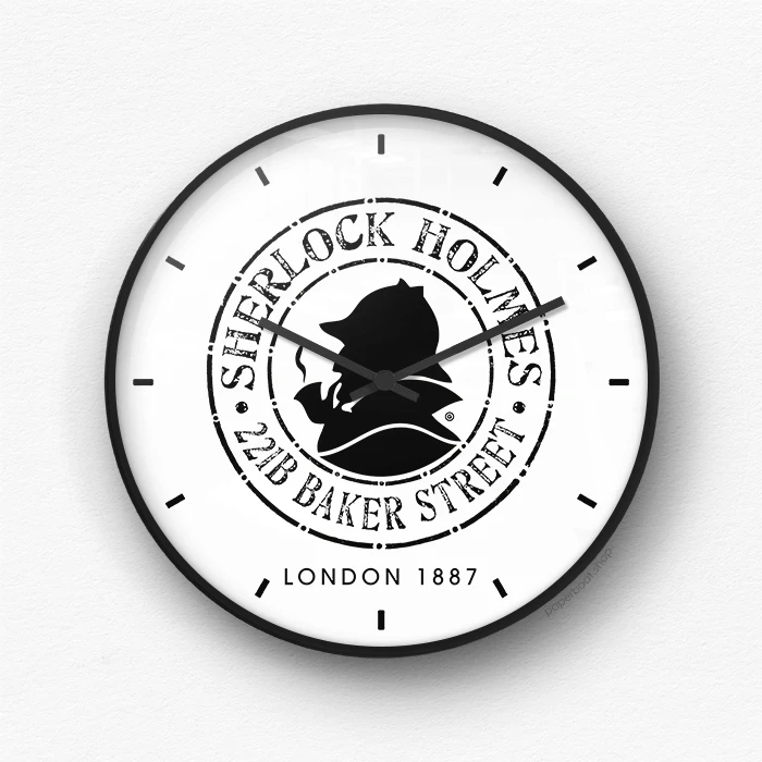 Sherlock Logo Wall Clock