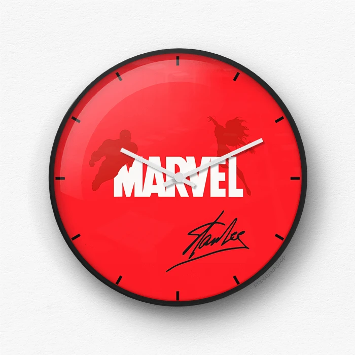 Marvel Solid Red wall clock