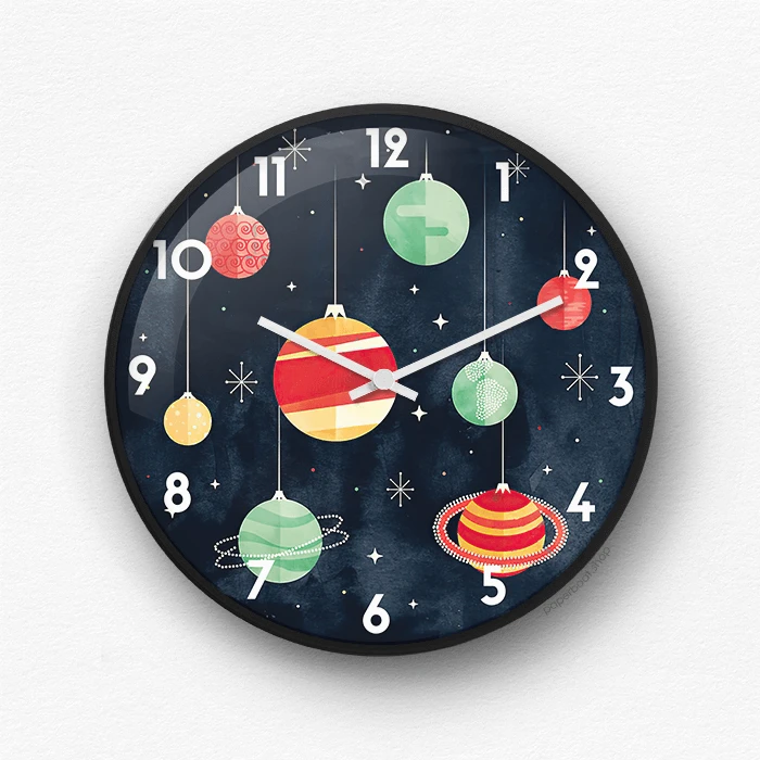 Aesthetic The solar system Wall Clock
