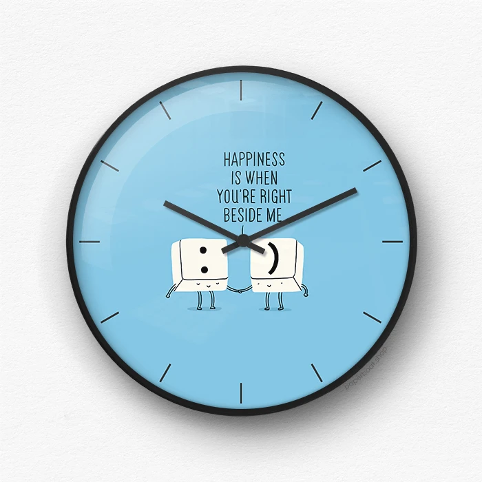 Happiness Wall Clock