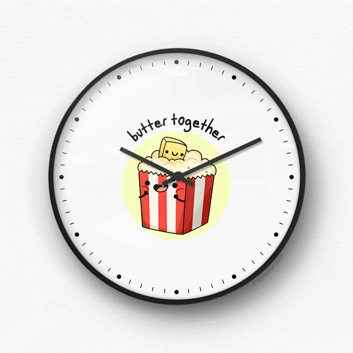 Butter Together Wall Clock