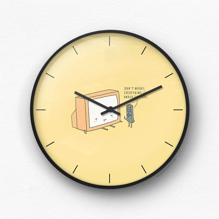 Everything Under Control Wall Clock