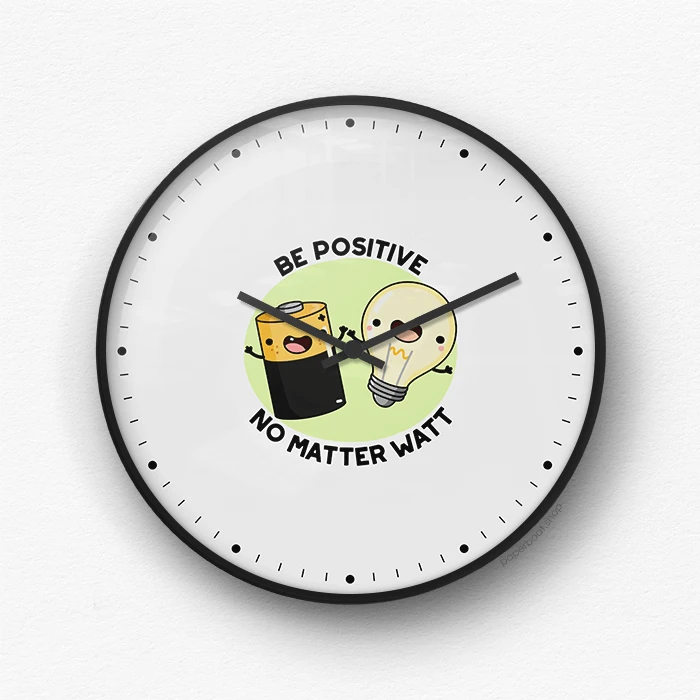 Be positive Wall Clock