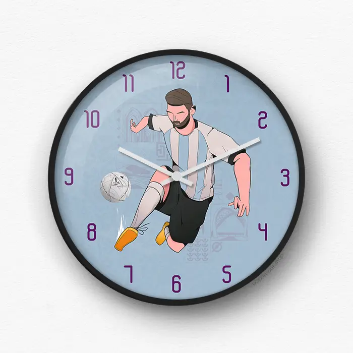 Argentina themed FIFA World Cup 2022 Wall Clock