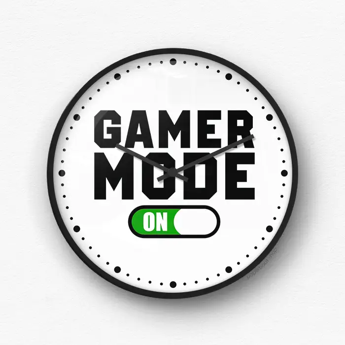 Gamer Mode On Wall Clock