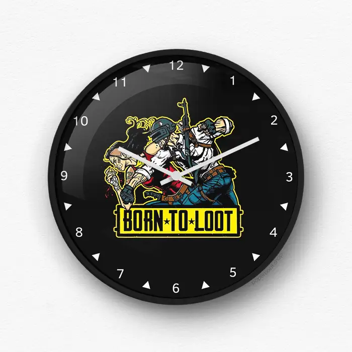 PUBG (born to loot) Wall Clock