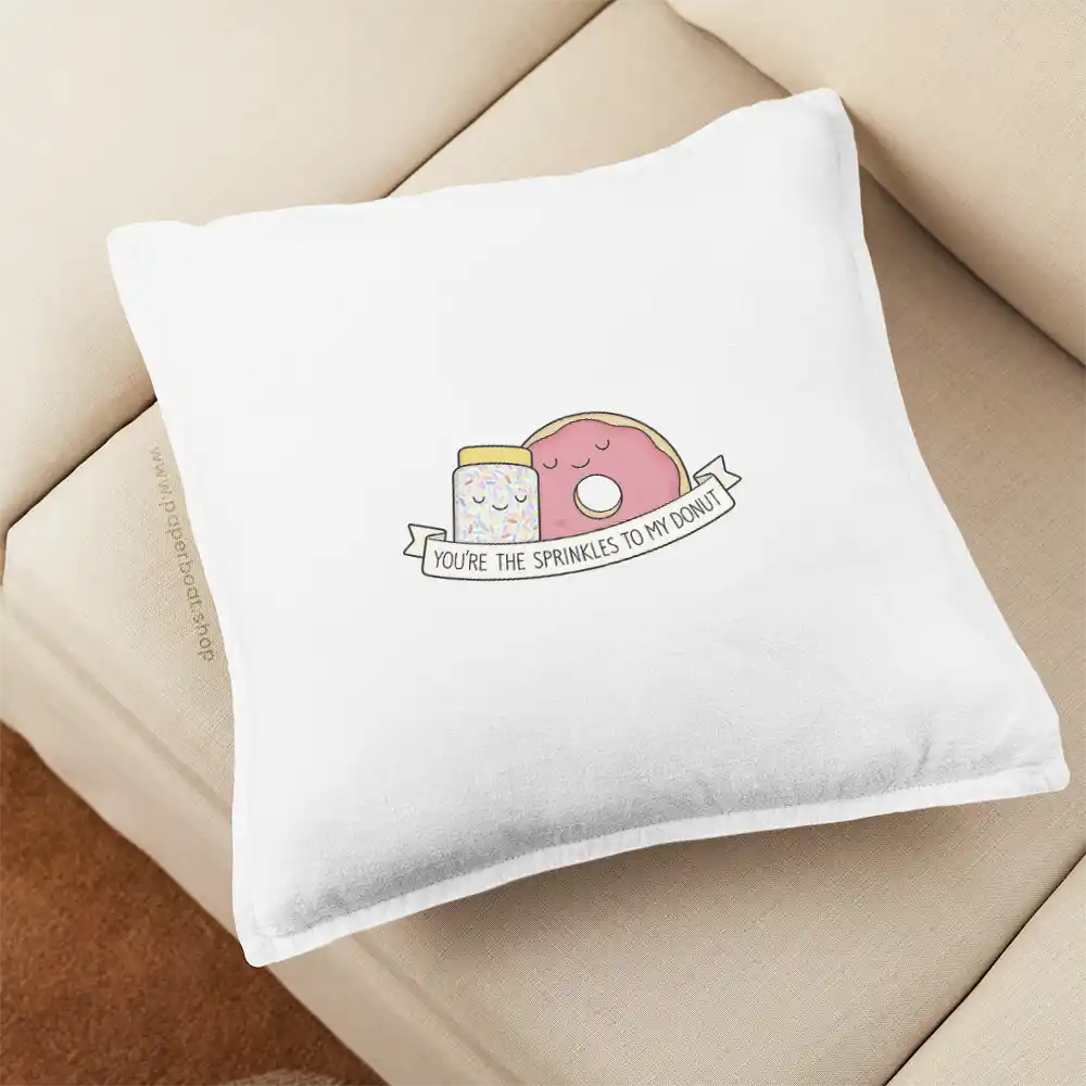 Sprinkling To Donut Pillow Cover