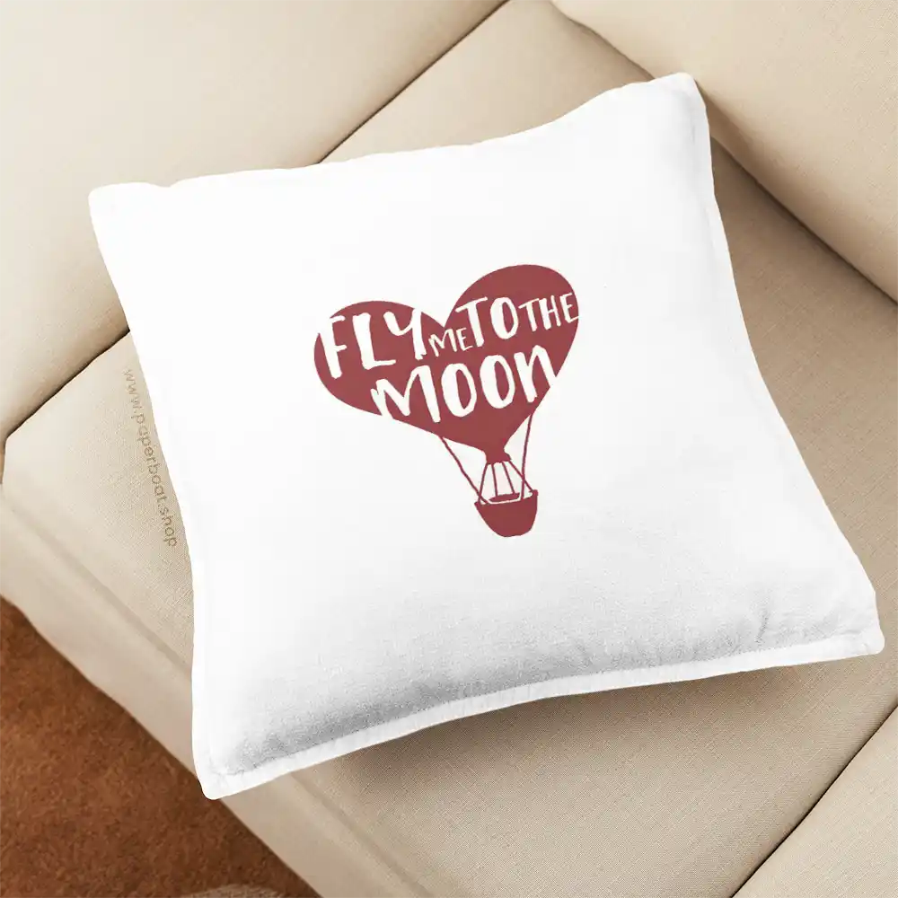 Fly me to the moon Pillow Cover