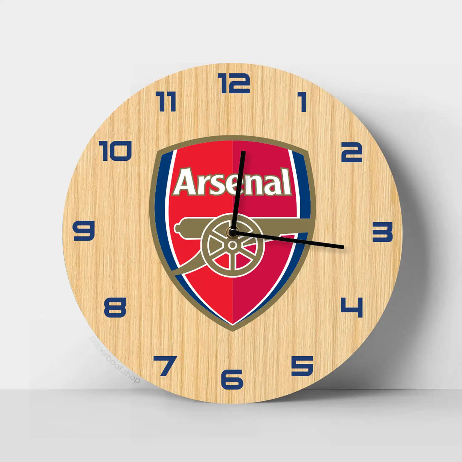 Arsenal F.C. logo Wooden Clock