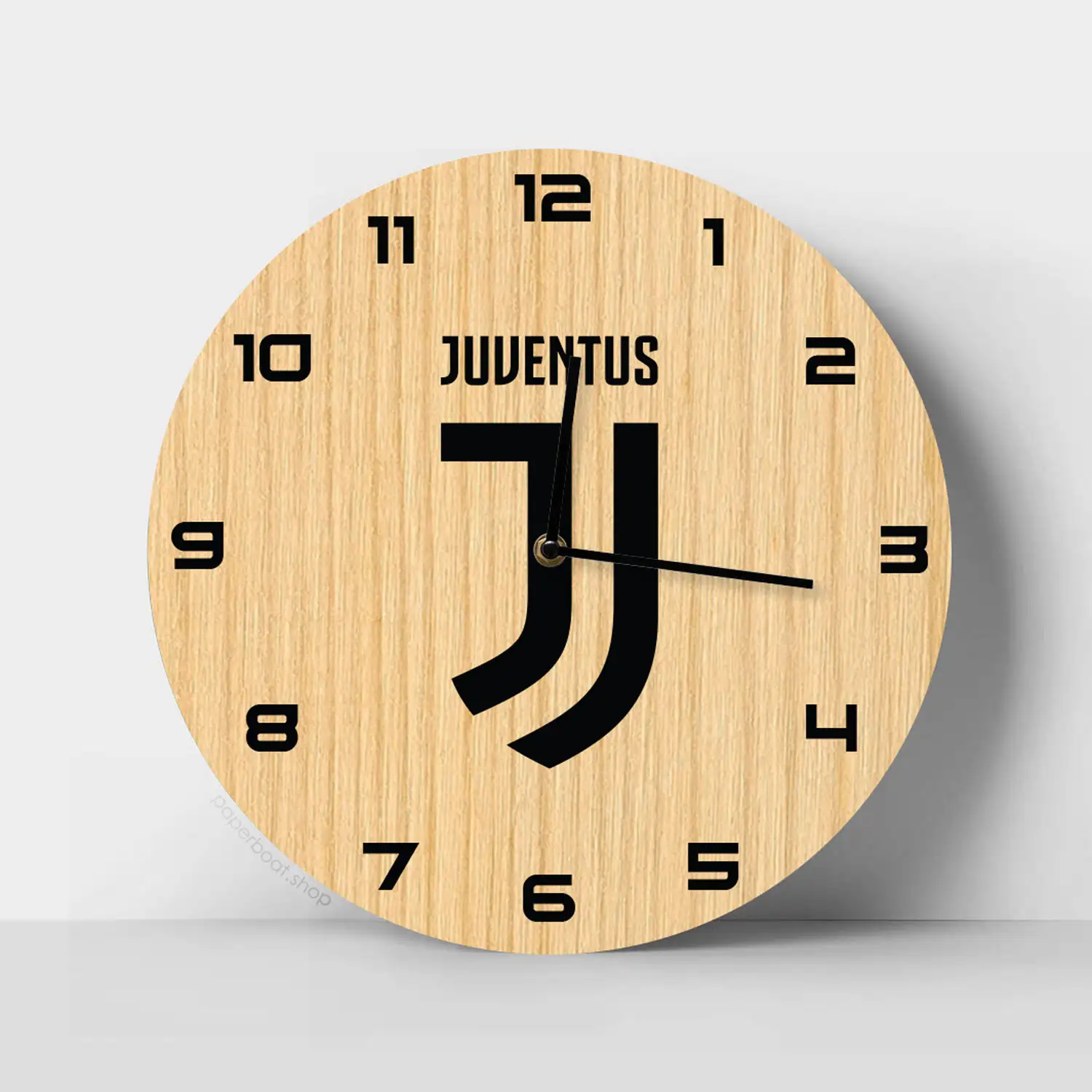 Juventus F.C. logo Wooden Clock