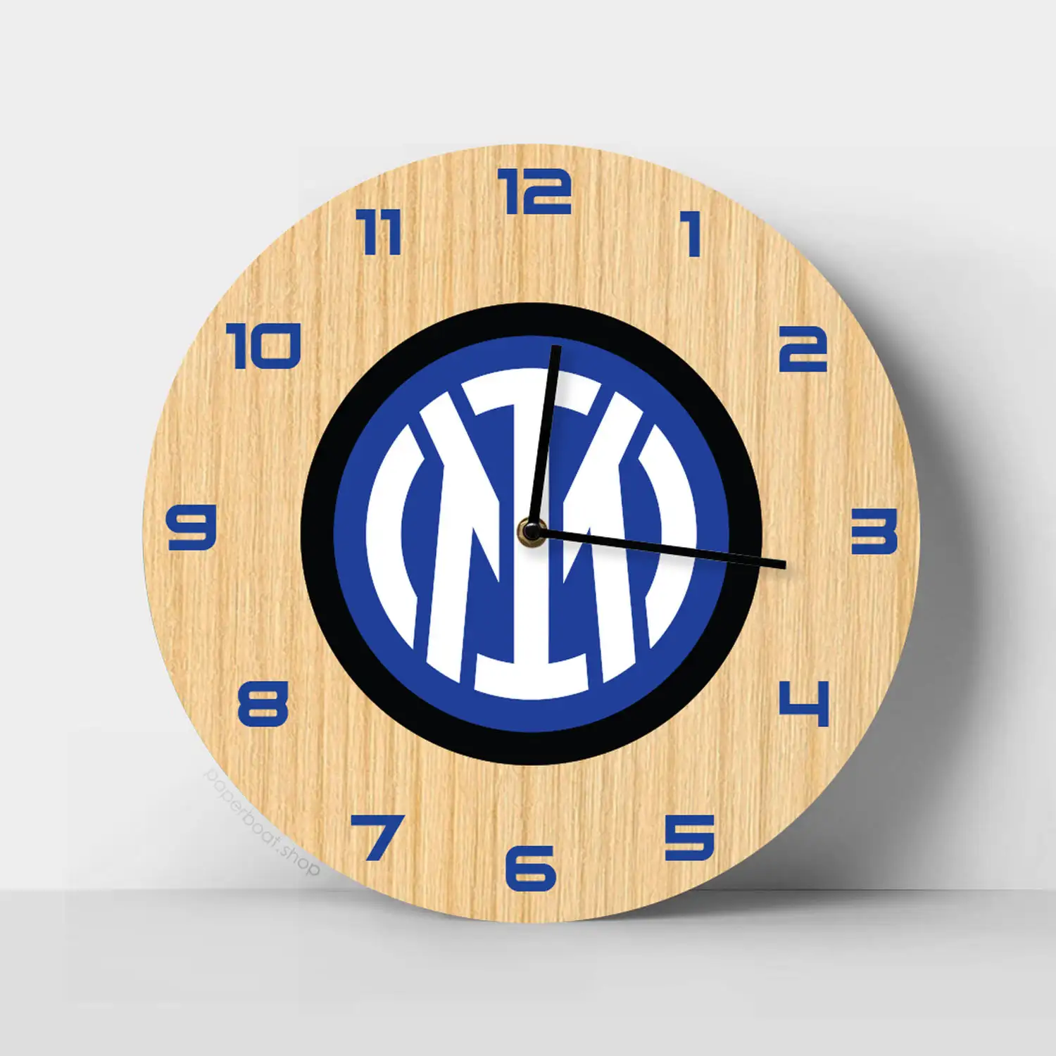 Inter Milan logo Wooden Clock